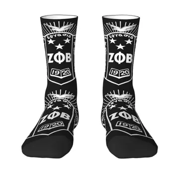 Zeta Phi Beta Мужские И Женские носки для экипажа Унисекс Модные носки с 3D-печатью