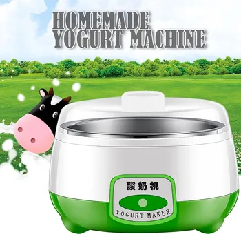 Йогуртница Мини Автоматическая Машина для приготовления Йогурта Бытовые Инструменты для приготовления йогурта Своими Руками Кухонный Прибор Внутренний Бак из нержавеющей Стали Розовый 220 В