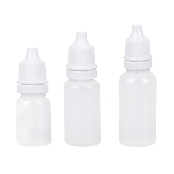 50шт 5/10 мл Пустых пластиковых бутылок-капельниц для жидкости для глаз, образец капельницы для глаз, Полезный Органайзер