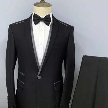 Свадебное платье, мужской роскошный костюм, Элегантные костюмы для мужчин, платья для выпускного вечера, мужской комплект 2023, социальный Современный блейзер, одежда