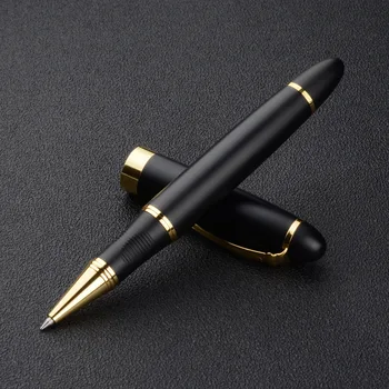 Классический Бизнес-Дизайн Металлическая Ручка Для Подписи 0,5 мм Бизнес-Офисная Шариковая Ручка Металлическая Сменная заправка