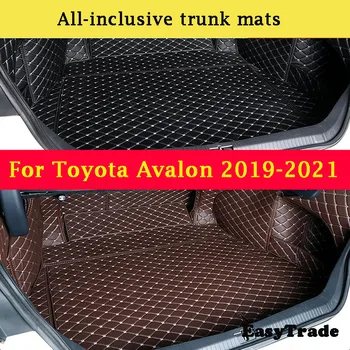Для Toyota Avalon 2019 2020 2021 Автомобильные коврики для заднего багажника из искусственной кожи, грузовые ковры, аксессуары для защиты от грязи, аксессуары для защиты от грязи