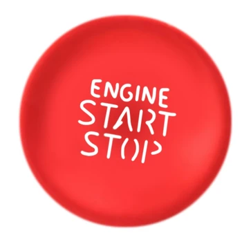Наклейка с кнопкой запуска-остановки двигателя автомобиля, наклейка с отделкой кнопки запуска одной клавишей для Hyundai Tucson Elantra 2021 2022 Красного цвета
