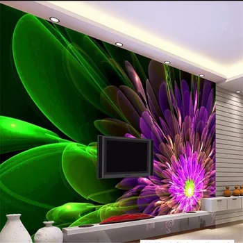пользовательские обои великолепные спецэффекты абстрактная мода цветок ТВ фон обои украшение картина домашний декор фреска