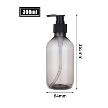 Дозатор мыла 300 мл, лосьон для ванной, шампунь, гель для душа, пустая бутылка, портативная маленькая Прозрачная пластиковая пустая бутылка для спрея