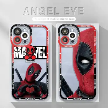 Чехлы Vigilante Hero Deadpool Прозрачные Для iPhone 15 13 11 12 14 Pro Max XS 7 Plus XR Mini X 8 12mini 13mini