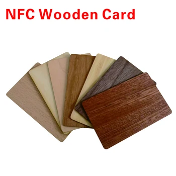 5 шт. Водонепроницаемая натуральная деревянная NFC-бирка213 или 216 RFID-пустая бирка, визитная карточка, высококачественная карта контроля доступа.
