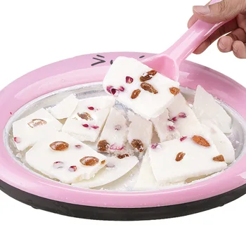Машина для приготовления жареного йогурта для приготовления мини-мороженого с шелковисто-мягкой подачей, машина для производства замороженного йогурта, сделанная своими руками для домашнего использования в небольших помещениях