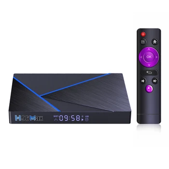 Хит продаж, ТВ-приставка 2.4 g / 5g wifi, четырехъядерный RK3566, потоковая передача, Android h96 max V56 Smart Tv Box