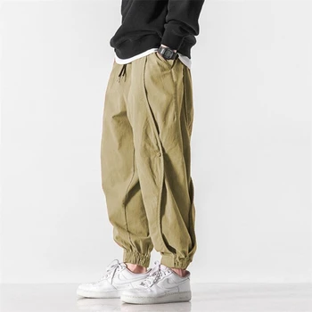 2023 Мужские брюки-карго, свободные брюки в стиле хип-хоп, мужские штаны-шаровары для бега трусцой, уличная мужская одежда