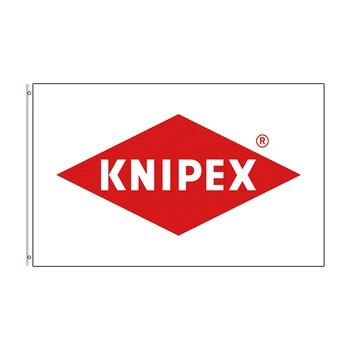 Флаг с логотипом KNIPEXS размером 3x5 футов, баннер гоночного автомобиля с принтом из полиэстера Для украшения двора, вечерние наряды