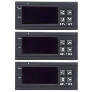 Цифровой Регулятор температуры STC-1000 мощностью 4X 220 В, Терморегулятор + Датчик-Зонд