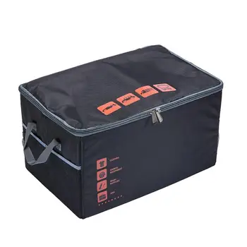 Большой органайзер из ткани Оксфорд, ящик для хранения в багажнике автомобиля, сумка с противоскользящим отделением, чехол для хранения в автомобиле, кемпинг