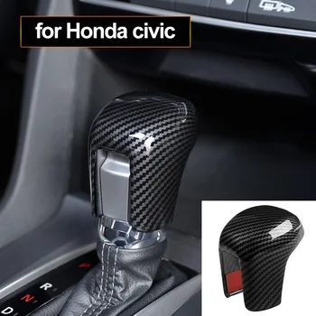 ABS Защитная крышка рычага переключения передач, модификация крышки для Honda Civic 10th 2016 2017 2018 2019 Автомобильные аксессуары, декор автомобиля