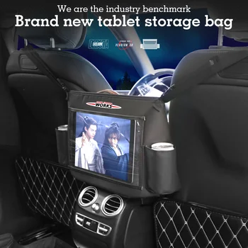 Карманы-органайзеры на спинке автокресла с держателем планшета с сенсорным экраном, протектор для MINI Coopers r56 f55 r53, сумка для хранения в автомобиле Clubman