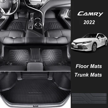 Набор резиновых автомобильных ковриков для Toyota Camry 2022, Водонепроницаемый Центр ДропШиппинга, Аксессуары для интерьера, ковры, коврики высокого качества