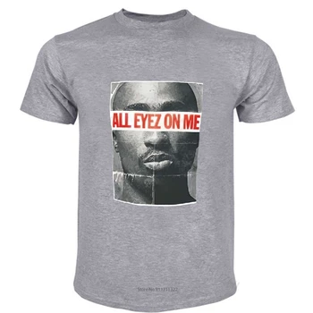 хлопковая футболка для мальчиков, Модная брендовая футболка, мужские свободные ГОРЯЧИЕ предложения, Мужская Футболка Amaru Shakur All Eyez On Me, Футболка
