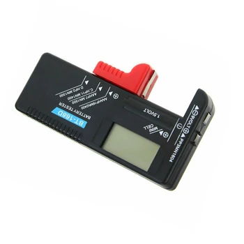 Тестер заряда батареи ЖК-цифровой дисплей Тестер емкости батареи для 9 В №1/2/5/7 Кнопочный аккумулятор с прямым цифровым дисплеем BT168D