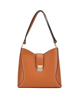 Новая модная сумка из воловьей кожи через плечо, модная сумка-мешок большой емкости, женская сумка