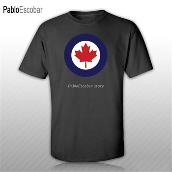 мужская футболка Royal Canadian Air Force Roundel T-Shirt Футболка С Бесплатной Наклейкой Canada Rcaf Ca Топы Новая Забавная Футболка Унисекс