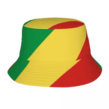 2023 Мужчины Женщины Лето Республика Конго Флаг Панама Боб Рыбацкая шляпа Открытый Путешествия Солнцезащитный Козырек Мода Панама