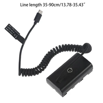 Внешний адаптер питания KX4A USB C к NP-F550, Совместимый с Камерами, Мониторами, Устойчив к истиранию при низких температурах