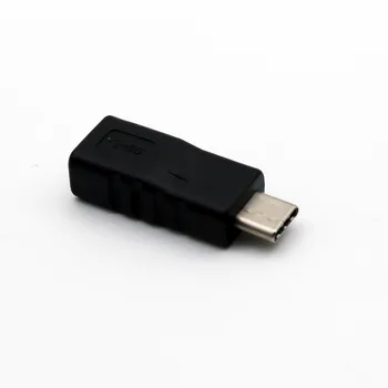 5x Разъем Micro USB Female-USB 3.1 Type C Штекерный Разъем Адаптер Для Зарядки данных Адаптер Micro Female-Type C Штекерный Черный