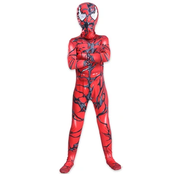 Детский костюм Венома для косплея на Хэллоуин, костюм Зентаи для взрослых, комбинезон, комплект, боди для косплея супергероя с маской