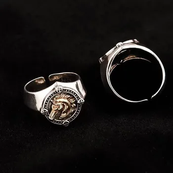 Средневековое зарядное устройство, значок с боевым конем, женские кольца для укладки, кольцо для большого пальца
