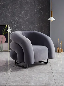 Роскошный Скандинавский диван-кровать, гостиная, Одноместный диван-кресло для отдыха, домашние Диваны в форме радуги, Современная мебель для дома