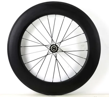 700C карбоновые колеса глубиной 88 мм, шириной 25 мм, с одним задним колесом /Трубчатая велосипедная колесная пара из углеродного волокна, матовая отделка 3K