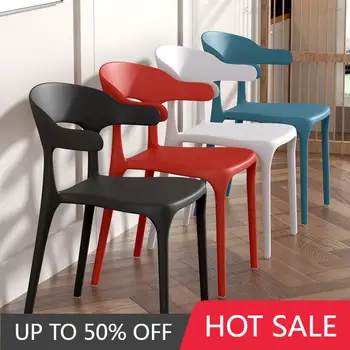 Минималистичный Пластиковый Дизайнерский стул для гостиной, Акриловый Эргономичный офисный стул для ожидания, Кухонная мебель для гостиной Sillas De Comedor