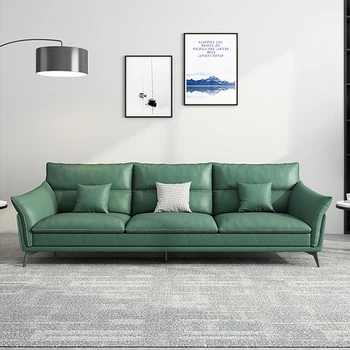 Современная роскошная Домашняя мебель для гостиной удобного размера, Секционный кожаный диван