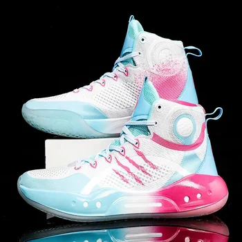Баскетбольные бутсы TopFight 14 Boy с высоким кроем, мужские кроссовки большого размера, амортизирующая спортивная обувь Унисекс для баскетбола