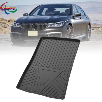 Коврик для заднего багажника автомобиля TPE, ящик для хранения, коврик для BMW 7 серии 2016-2021, водонепроницаемые защитные резиновые автомобильные коврики