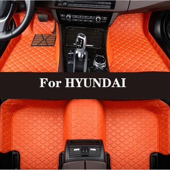 HLFNTF Full surround изготовленный на заказ автомобильный коврик для HYUNDAI Santa 7seat 2013-2017 автомобильные запчасти автомобильные аксессуары Автомобильный интерьер