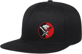 Мужские бейсболки Chef Snapback в стиле хип-хоп, бейсболка Snapback Extender, Регулируемая Черная приталенная шляпа