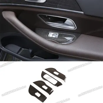 углепластиковый автомобильный переключатель окна регулировка панели управления отделкой для Mercedes benz gle gls 2019 2020 2021 2022 2023 x167 w167