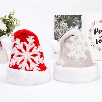 Рождественские Шляпы Санта-Клауса, Головные уборы для вечеринок-Аксессуары ручной работы Red Festival DXAA