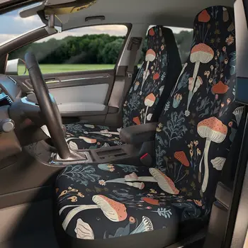 Чехлы для автомобильных сидений Boho Mushroom - очаровательная защита автомобиля в стиле природы, уникальный подарок, прочная ткань из