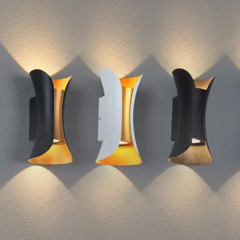 Наружный водонепроницаемый двусторонний настенный светильник Креативный и минималистичный Современный настенный светильник для гостиной, спальни, прохода, прикроватной тумбочки