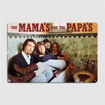 Плакат мамы и папы, металлическая табличка, настенный кинотеатр в пещере, дизайн украшения гаража, жестяные вывески, плакаты