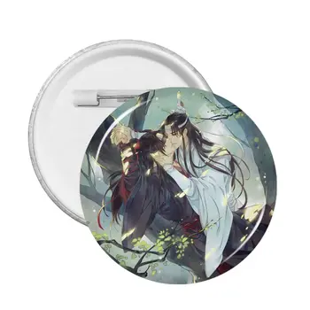 Значок Мо Дао Цзу Ши Аниме-булавки для воротника, милые броши, мягкая кнопка из ПВХ, украшение, подарок