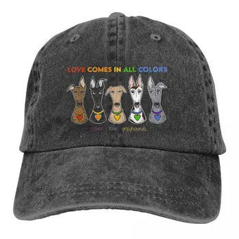 Промытая мужская бейсболка Peace Love Pride с изображением кепки Snapback для дальнобойщиков, папиной шляпы Geryhound Greyhounds, собачьих кепок для гольфа