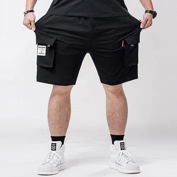 Шорты для бега трусцой мужские свободные пляжные шорты мужская однотонная спортивная одежда с большим карманом дышащие спортивные брюки летние мужские повседневные шорты
