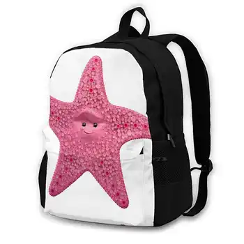 Школьные сумки в виде морской звезды для девочек-подростков, дорожные сумки для ноутбука, аквариум с рыбками, Чистящее средство для офиса, скраб, пузыри, рыба-клоун