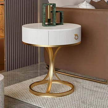 Круглый чайный столик у кровати в скандинавском стиле, Современный Туалетный столик, журнальные столики, Стол в гостиной, Mesas De Centro Para Sala Мебель для дома FYXP