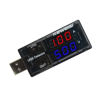 Тестер USB-зарядного устройства, измеритель напряжения, тока, вольтметр, амперметр, тестер емкости аккумулятора, мобильный детектор мощности