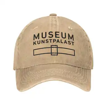 Джинсовая кепка с логотипом музея Кунстпаласт высочайшего качества, бейсбольная кепка, вязаная шапка