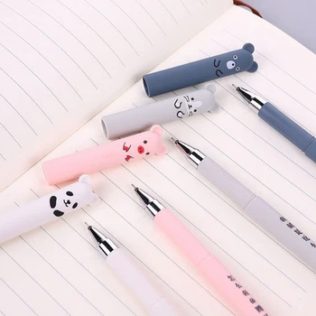 Kawaii 0,5 мм Стираемая гелевая ручка Шариковые ручки для заправки стержней Набор канцелярских принадлежностей с моющейся ручкой Школьные письменные принадлежности